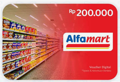 Voucher Belanja Alfamart @200.000